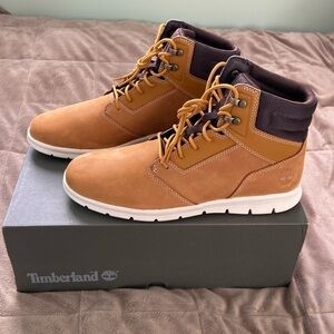 Timberland Boots Wheat Nubuck Men’s 9.5 Graydon Sneaker Boot New With Box